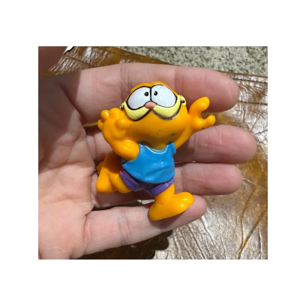 2 Vintage 1978 1981 Garfield PVC Mini Figure‎ Lot of 2 United Feat